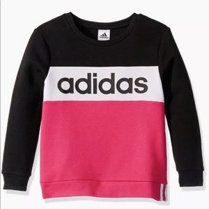 On sale!!!Adidas Girls' Crewneck Pullover Sweatshirt